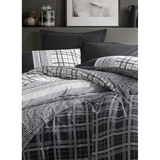 Cotton Box Masculine Tek Kişilik Nevresim Takımı Carlos Siyah