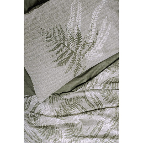 Cotton Box Dual Tek Kişilik Nevresim Takımı Frond Haki