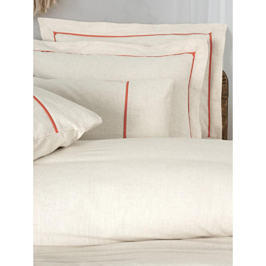 Cotton Box Inborn Çift Kişilik Nevresim Takımı Banded Turuncu