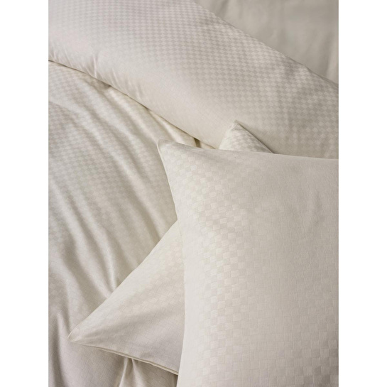 Cotton Box Plaid Ranforce Tek Kişilik Nevresim Takımı Krem