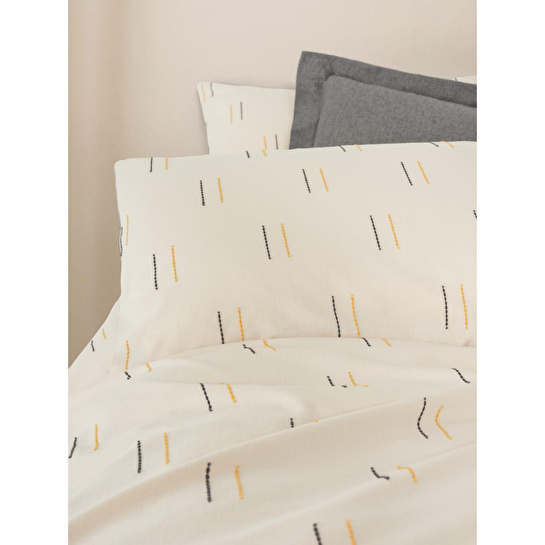 Cotton Box Loopra Çift Kişilik Nevresim Takımı Lura Gri