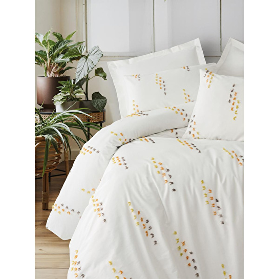 Cotton Box Twirly Çift Kişilik Nevresim Takımı Feya Tarçın