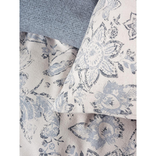 Cotton Box Flanel Çift Kişilik Nevresim Takımı Ruby Antrasit