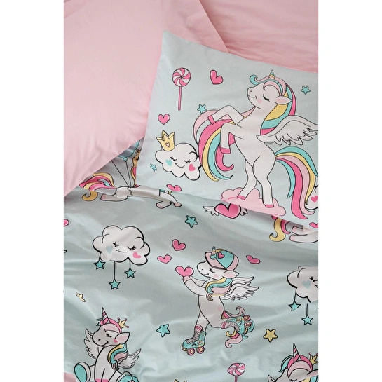 Cotton Box Junior Tek Kişilik Nevresim Takımı Twinka Pembe
