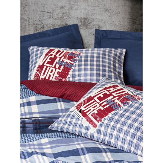 Cotton Box Masculine Çift Kişilik Nevresim Takımı Roger Lacivert
