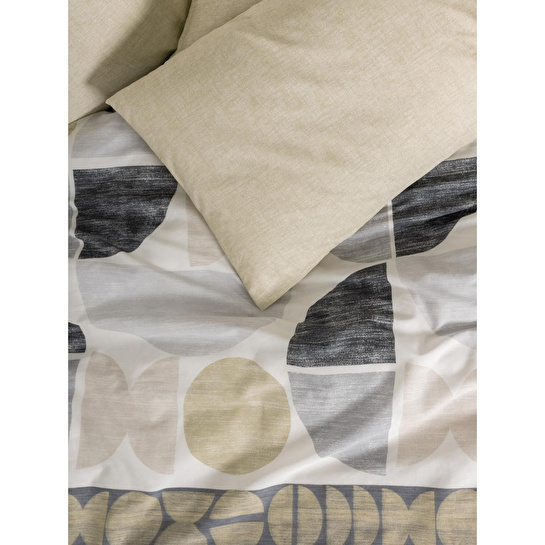 Cotton Box Modern Çift Kişilik Nevresim Takımı Formo Bej