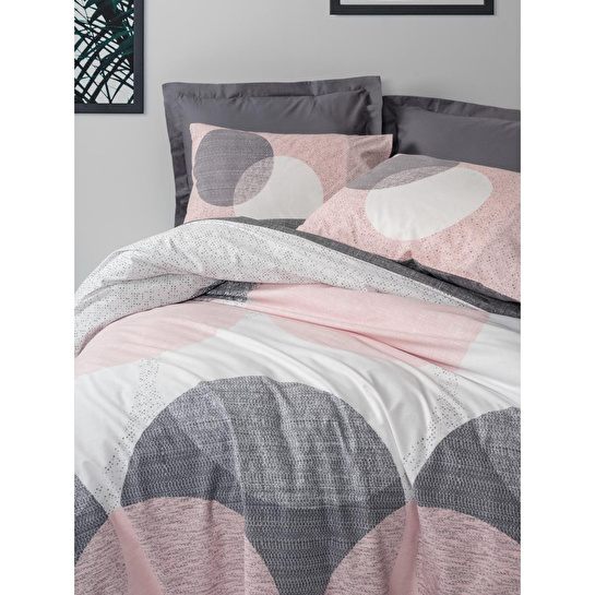 Cotton Box Tek Kişilik Nevresim Takımı Leron Gri