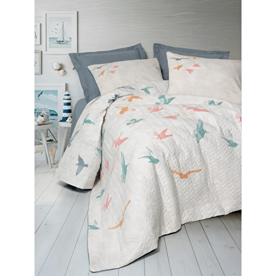 Cotton Box Maritime Tek Kişilik Complete Set Kaija Mavi