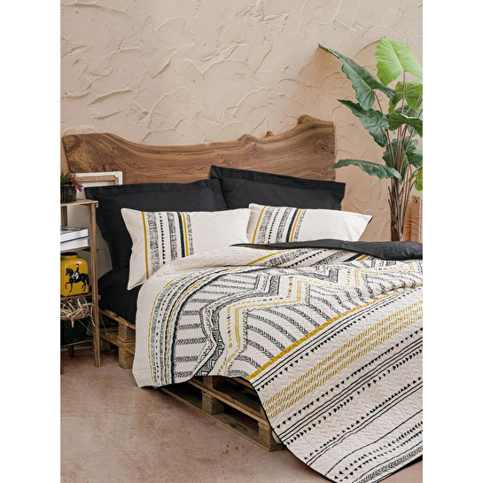 Cotton Box Ethnic Çift Kişilik Complete Set Elvira Siyah