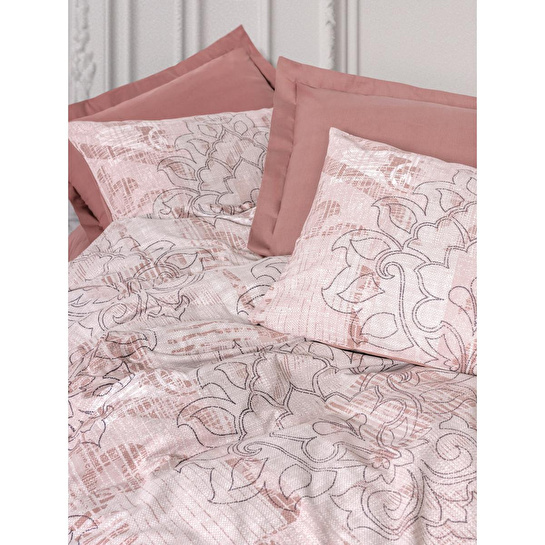 Cotton Box Dual Çift Kişilik Nevresim Takımı Livara Gül Kurusu