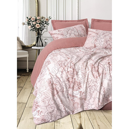 Cotton Box Dual Çift Kişilik Nevresim Takımı Livara Gül Kurusu