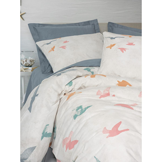 Cotton Box Maritime Tek Kişilik Nevresim Takımı Kaija Mavi