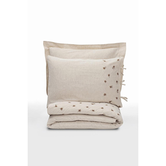 Cotton Box Cotton Keten Çift Kişilik Nevresim Takımı Arie