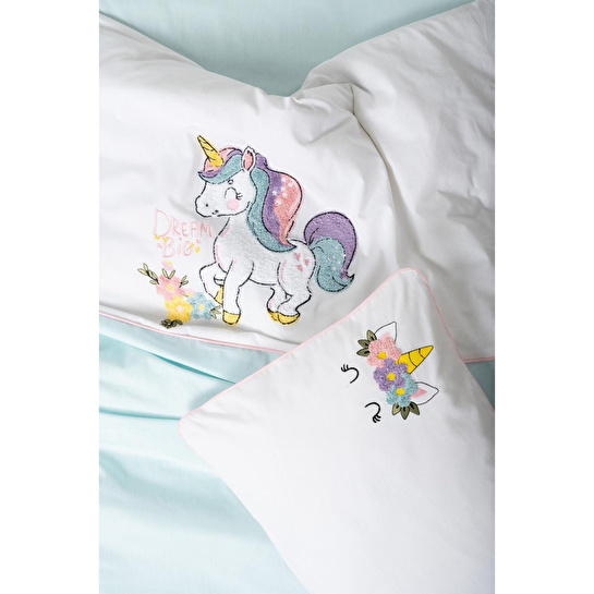 Cotton Box Punch Nakışlı Bebek Nevresim Takımı Dolly Mint