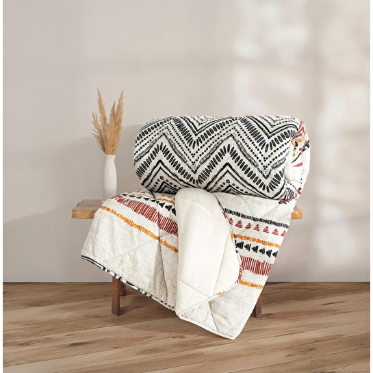 Cotton Box Velvet Çift Kişilik Yorgan Felix Bej 195x215 Cm