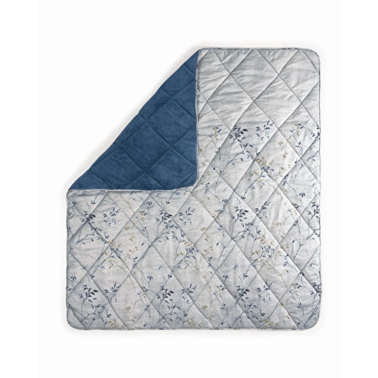 Cotton Box Velvet Çift Kişilik Yorgan Nitsa Denim 195x215 Cm