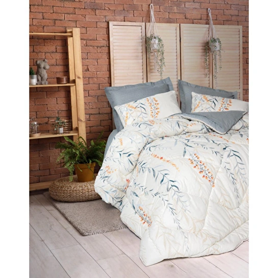 Cotton Box Tek Kişilik Uyku Seti Hiedra Indigo