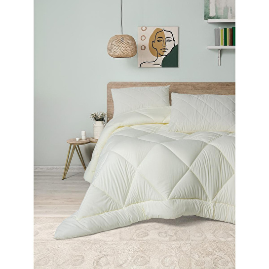 Cotton Box Softwash Çift Kişilik Yorgan Seti Ekru 160x200 Lastikli Çarşaf