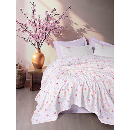 Cotton Box Estiva Çift Kişilik Pike Takımı Winsome Lila