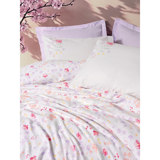 Cotton Box Estiva Çift Kişilik Pike Takımı Winsome Lila