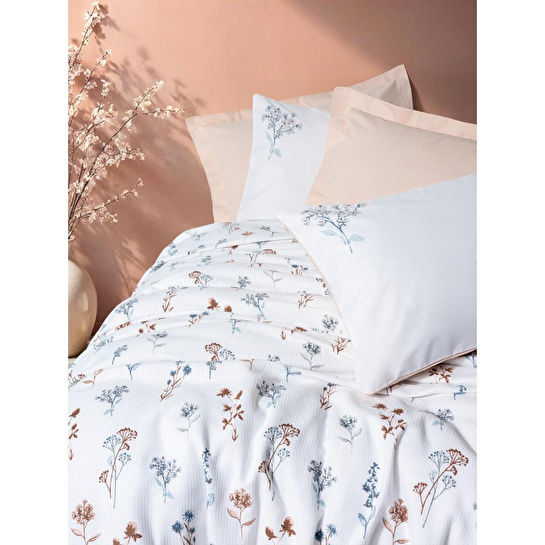 Cotton Box Estiva Tek Kişilik Pike Takımı Briar Somon