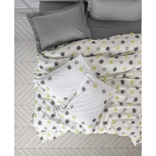 Cotton Box Bonny Çift Kişilik Pike Takımı Leroy Gri