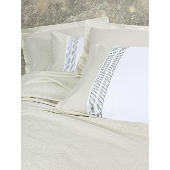 Cotton Box Lusso Bambu Çift Kişilik Pike Takımı Lessy Yeşil