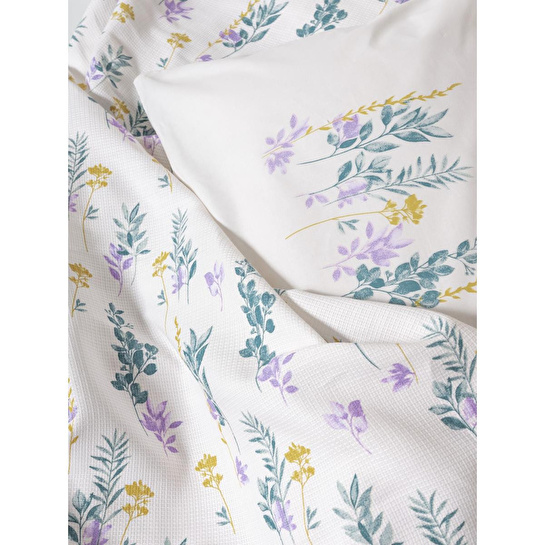 Cotton Box Estiva Tek Kişilik Pike Takımı Twig Mint