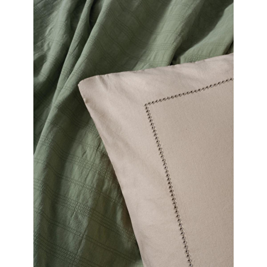 Cotton Box Natura Çift Kişilik Yatak Örtüsü/pike Takımı Vilo Yeşil