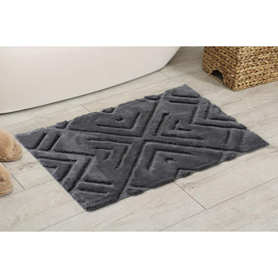 Cotton Box Pamuklu Paspas Blow Koyu Gri 60x100