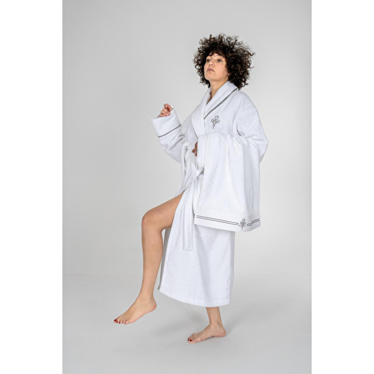 Cotton Box Classic Bornoz Seti Güher Beyaz Kadın m/l