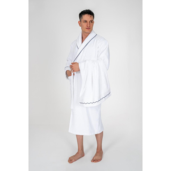 Cotton Box Classic Bornoz Seti Josina Beyaz Erkek L/xl