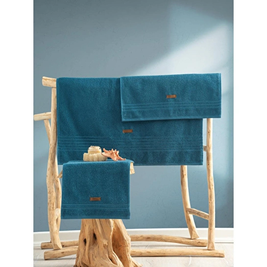 Cotton Box %100 Pamuk Wellness Havlu Seti Ocean Petrol