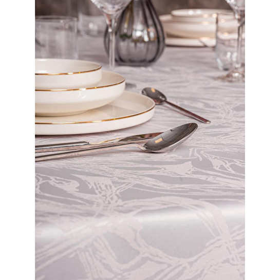 Cotton Box Jakarlı Dertsiz Masa Örtüsü Lavinia Lavanta 155x160