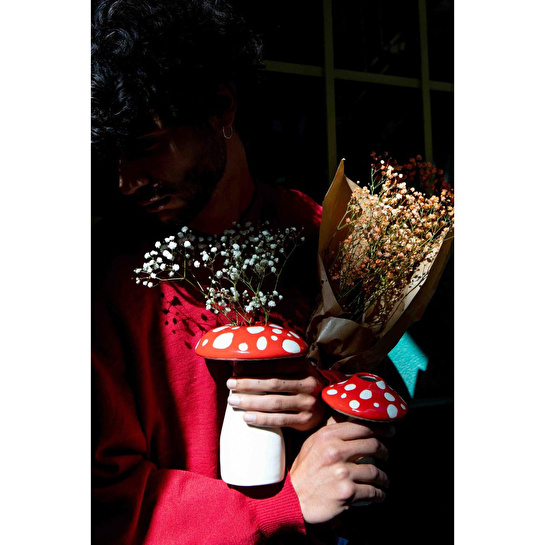 Doiy Amanita Mantar Büyük Vazo