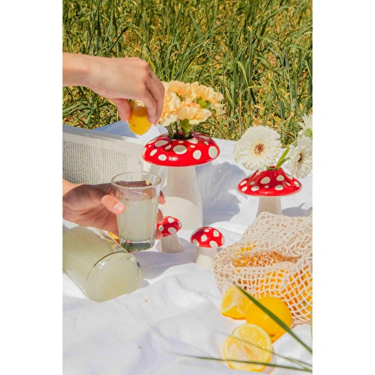 Doiy Amanita Mantar Küçük Vazo