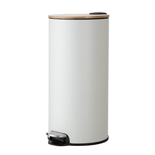 Mudo Home 5five Boho Çöp Kovasi Beyaz 30lt