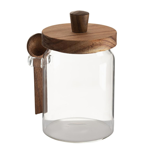 Mudo Home Cam Kavanoz Akasya Kapak&kaşik 700 Ml