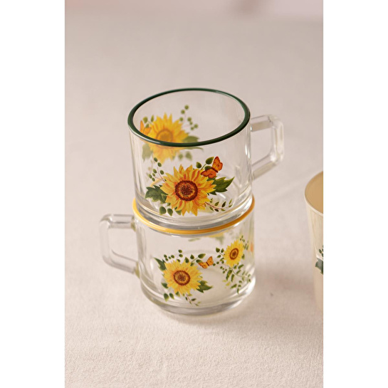 Rakle Sun Flower Stackable 3'lü Hediye Seti 180 Cc