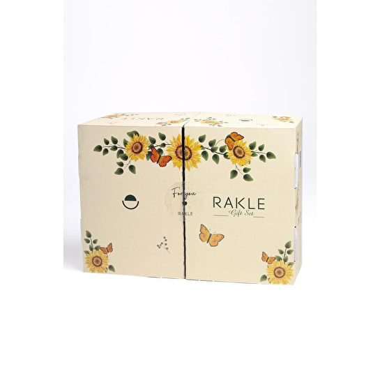 Rakle Sun Flower Stackable 3'lü Hediye Seti 180 Cc