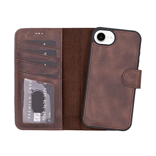 Bloominbag Bloomcase Magic Wallet Dark Brown Apple Iphone 17e / 16e (6.1