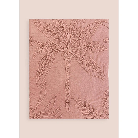 The Mia Throw Koltuk Şalı Püsküllü Gül Kurusu 170x130