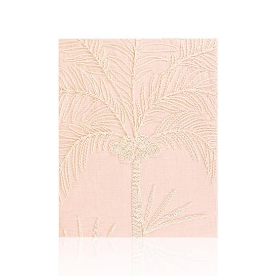 The Mia Throw Koltuk Şalı Püsküllü Pudra 170x130