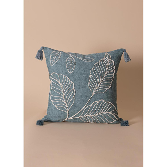 The Mia Püsküllü Kırlent Yeşil 45x45cm