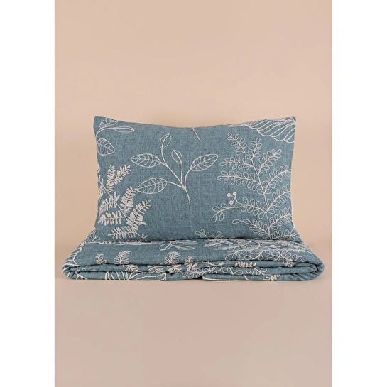 The Mia Çift Kişilik Yatak Örtüsü Seti 3 Parça Yeşil