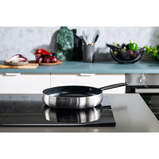 Berghoff Home Belly 2li Yapışmaz Yüzeyli Tava Seti 20-24cm Füme Siyah