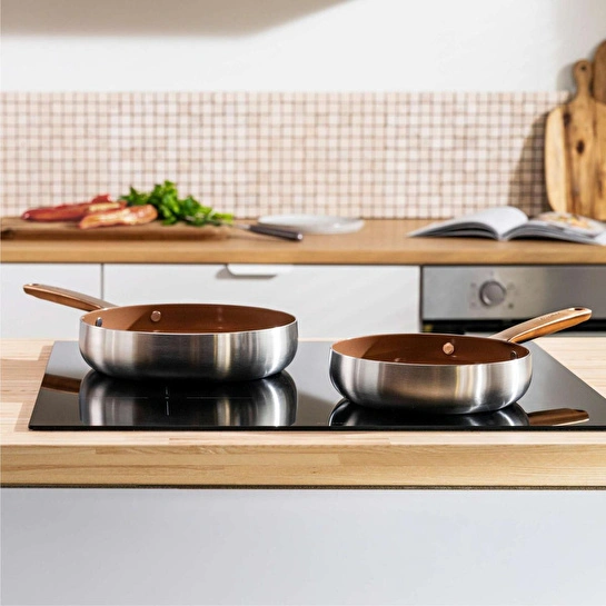 Berghoff Home Belly 2li Yapışmaz Tava Seti 20-24cm Warm Pembe
