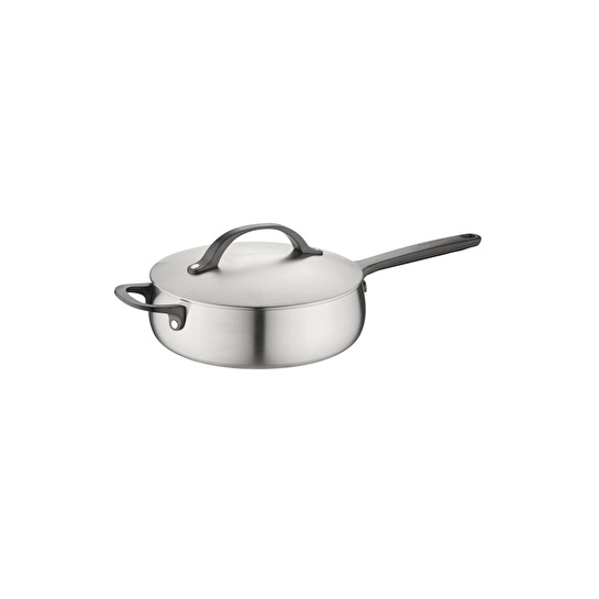 Berghoff Home Belly Kapaklı Sote Tavası 24cm Füme Siyah