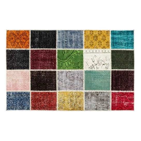 Mudo Home Lima Patchwork Hali Renkli̇ 120x180cm