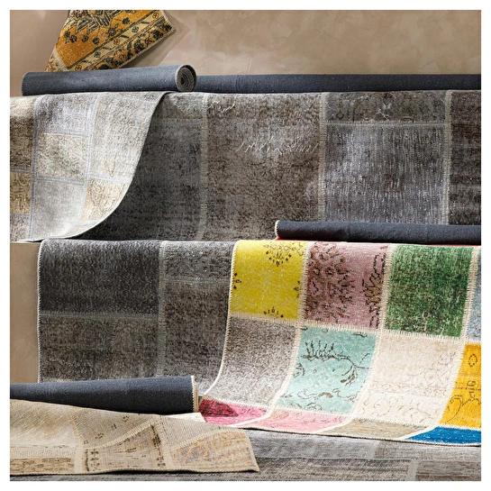 Mudo Home Lima Patchwork Hali Renkli̇ 120x180cm